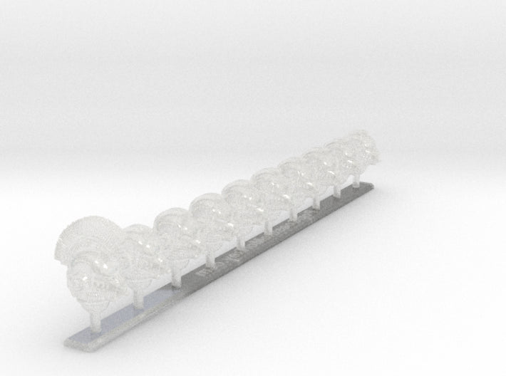 10x Chaos - G:6b Boxer Helms (Squad 2) 3d printed