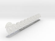 10x Chaos - G:6b Boxer Helms (Squad 3) 3d printed