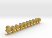 10x Angry - Voxelforge Helms (Squad 1) 3d printed