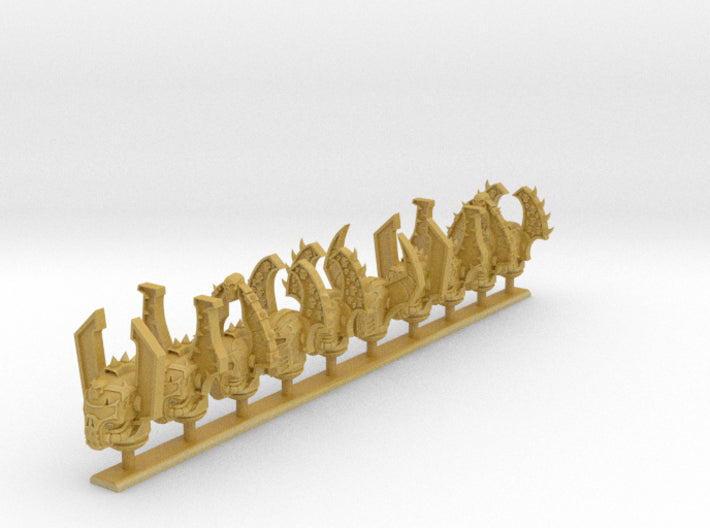 10x Carnage - Voxelforge Helms (Set 1) 3d printed