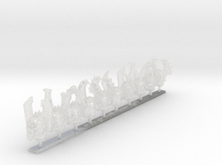 10x Carnage - Voxelforge Helms (Set 1) 3d printed