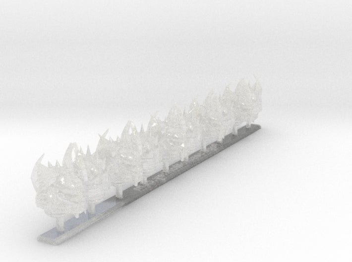 10x Rock &amp; Rollers - Voxelforge Helms (Set 3) 3d printed