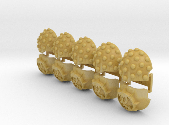 5x World Wreckers - T:1d Studded Terminator Pads 3d printed