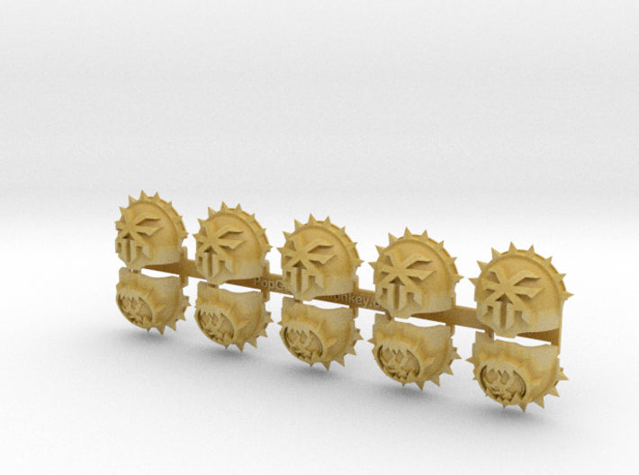 5x World Wrecker - Spiked T:1-Rage Terminator Pads 3d printed