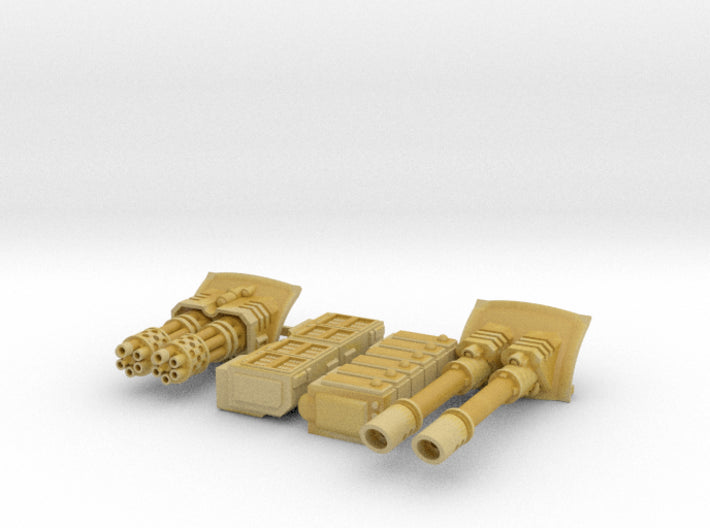 Phobos Battle Tank: 2 piece Turret Weapon Pack 3d printed
