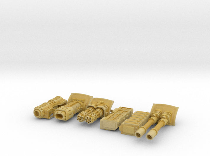 Phobos Battle Tank: Weapon 3 Pack 3d printed