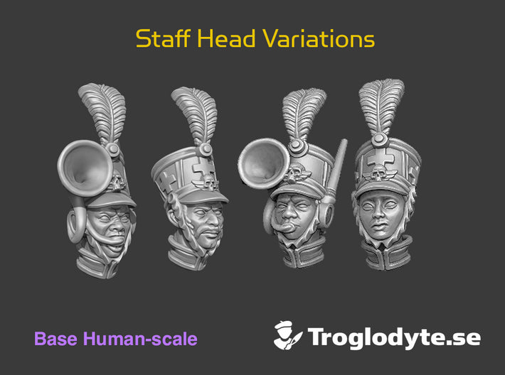 Napoleux Squad: Human Head Swaps 3d printed