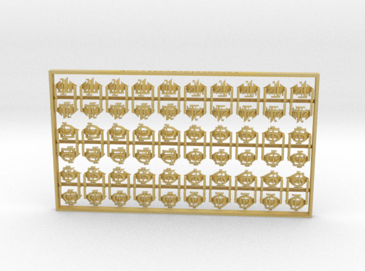 60x Double Arrow : 6 Squads Insignia set 3d printed