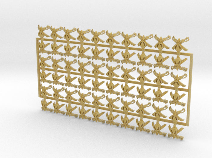 60x Shadow Ravens - Shoulder Insignia pack 3d printed