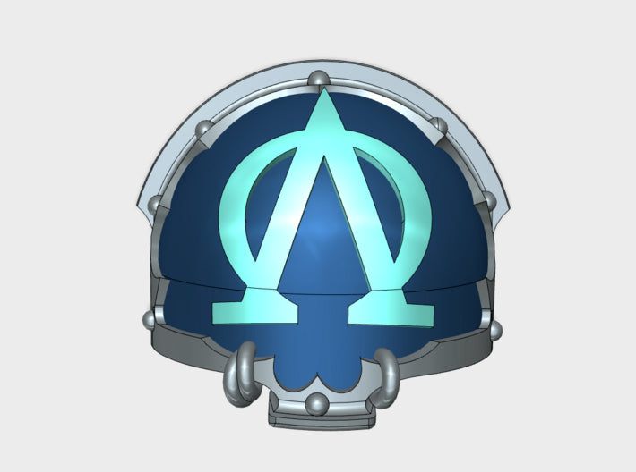 10x Lambda Omega - T:4a Chaos Terminator Pads 3d printed