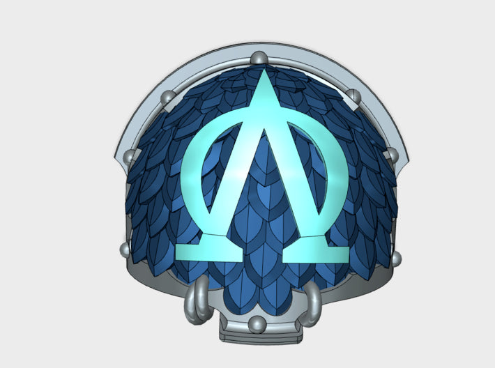 10x Lambda Omega - T:4v Chaos Terminator Pads 3d printed