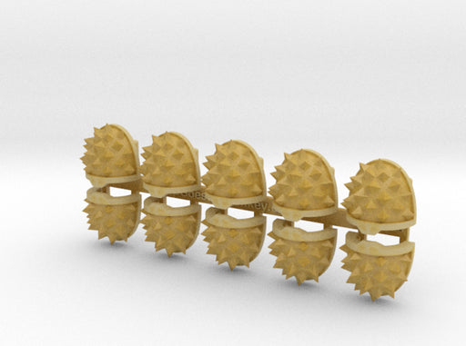 10x Square Spiked - G:11a Shoulder Pads 3d printed