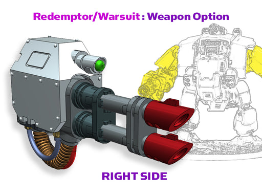 Right - Redemptus Dread: Twin Heavy Lasers 3d printed