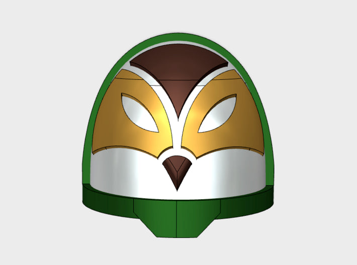 10x Classic Mentors - G:11a Shoulder Pads 3d printed