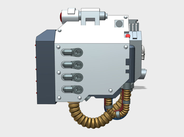 Base - Mortis Dread: Missile Launcher (Left) 3d printed
