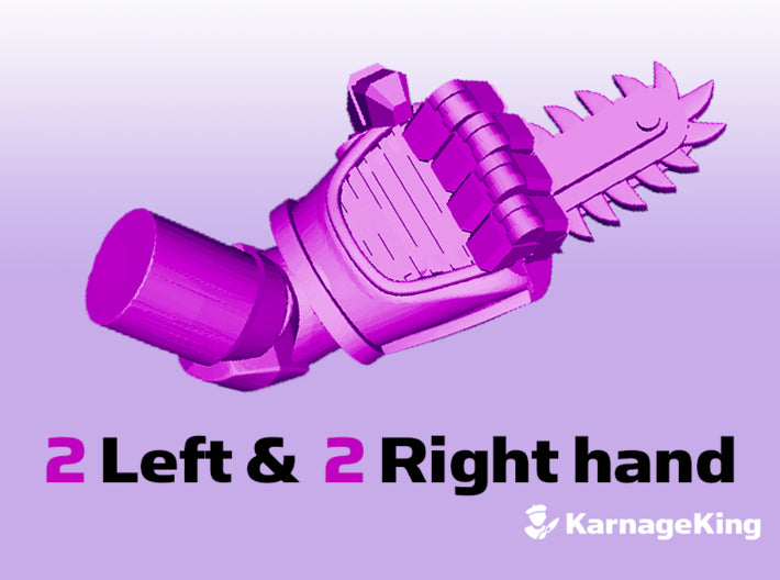 ST:1 Chain Fists (Left &amp; Right) 3d printed
