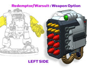 Left - Atlas Redemptor: V1 Missile Launcher 3d printed