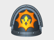 10x Sun Kings - G:3a Shoulder Pads 3d printed