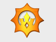 60x Sun Kings - Shoulder Insignia pack 3d printed