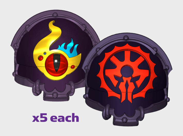 10x Star Lords - T:4-Arcane Terminator Pads 3d printed