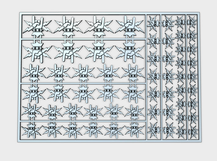 Holy Divers - Flat Vehicle Insignia pack 3d printed