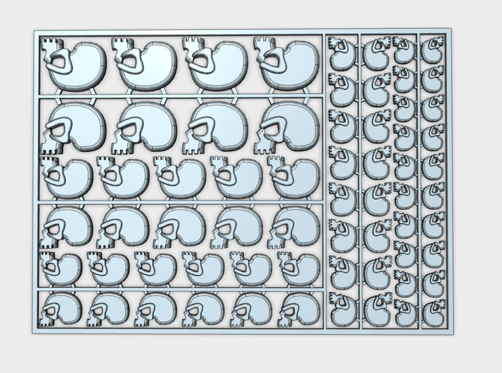 Relictors - Flat Vehicle Insignia pack 3d printed