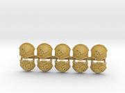 10x Side Skull - T:4a Chaos Terminator Pads 3d printed