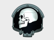 10x Side Skull - T:4a Chaos Terminator Pads 3d printed