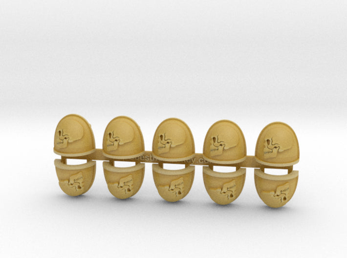 10x Side Skull - G:4a Shoulder Pads 3d printed