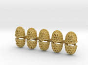 10x Alpha Omega- G:11ct Tech Pauldron Sets 3d printed