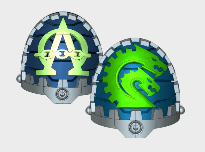 10x- Hydra Mech/Alpha - G:11ct Tech Pauldrons 3d printed