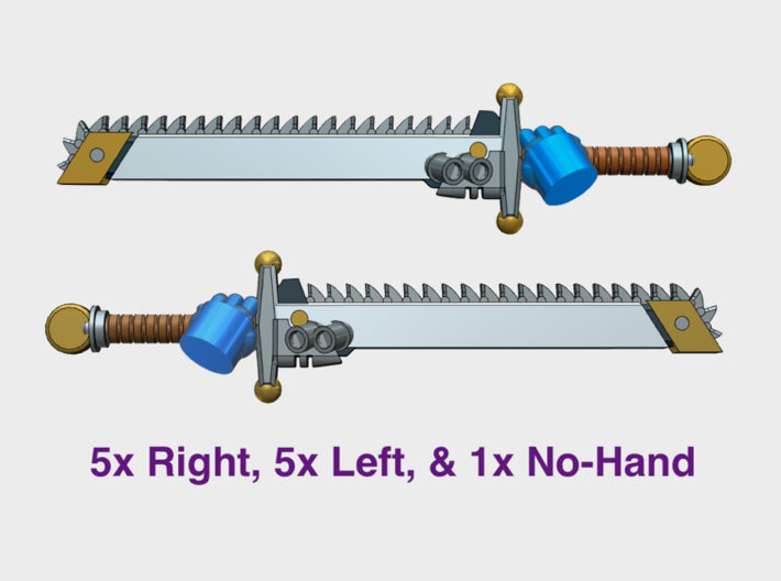 11x Roto Longsword: Hallstatt 3d printed