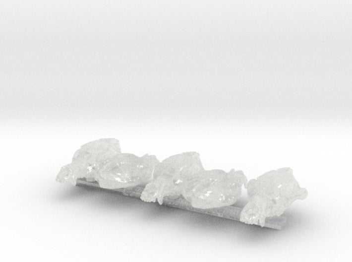 5x Wolf Skulls (18 x 10mm) 3d printed