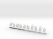 10x Fleur-De-Lis :C1 Hooded Female Heads w/Halo 3d printed