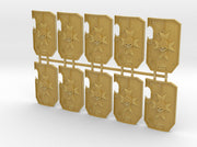 10x Black Templars - Marine Boarding Shields 3d printed