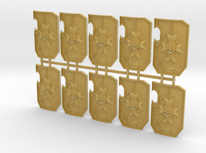 10x Black Templars - Marine Boarding Shields 3d printed
