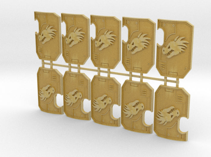Dragon Head - Marine Boarding Shields 3d printed