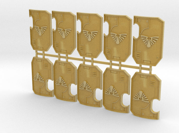 Blood Wing - Marine Boarding Shields 3d printed