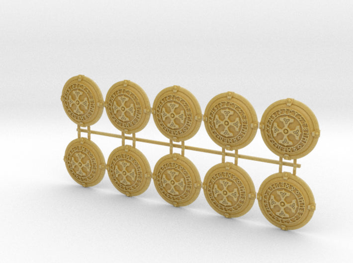 Hammer Runes - Round Power Shields (L&amp;R) 3d printed