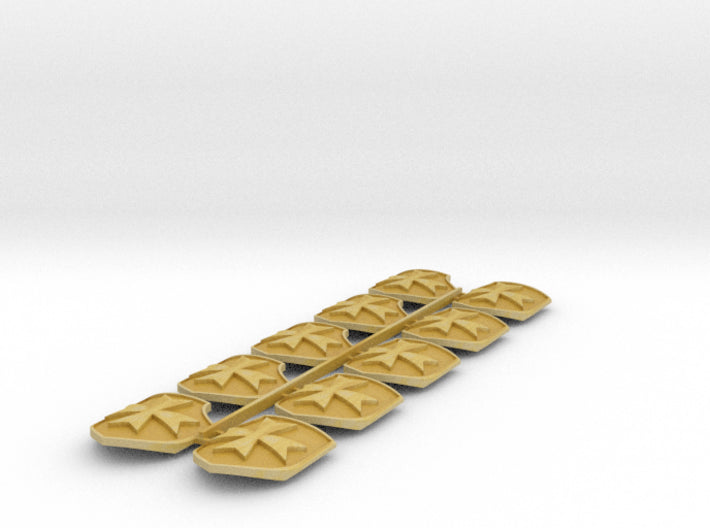 Maltese Cross - Lancer Power Shields (L&amp;R) 3d printed