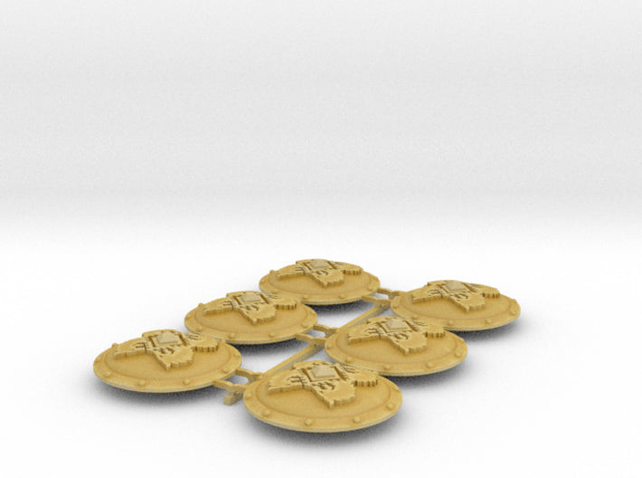 Sea Wolves Veteran - Round Power Shields (L&amp;R) 3d printed