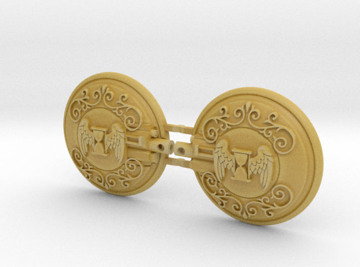 Ornate Mori Tempus - Naxos Combat Shields (L&amp;R) 3d printed