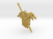 Skota Vlka - P1:Wolfskull PACs w/Sword &amp; Pelt 3d printed