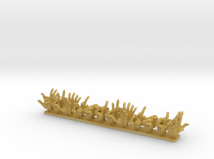 Orc Hands: Set 1 3d printed