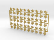 60x Red Raven - Small Convex Insignias (5mm) 3d printed