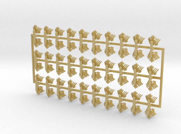 60x Red Raven - Small Convex Insignias (5mm) 3d printed