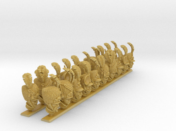 Napoleux Command Staff: Human Head Swaps 3d printed