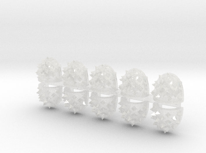 10x Square Spiked - G:4a Shoulder Pads 3d printed