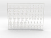 60x Wolf Mark Shoulder Insignias - Set:1 3d printed