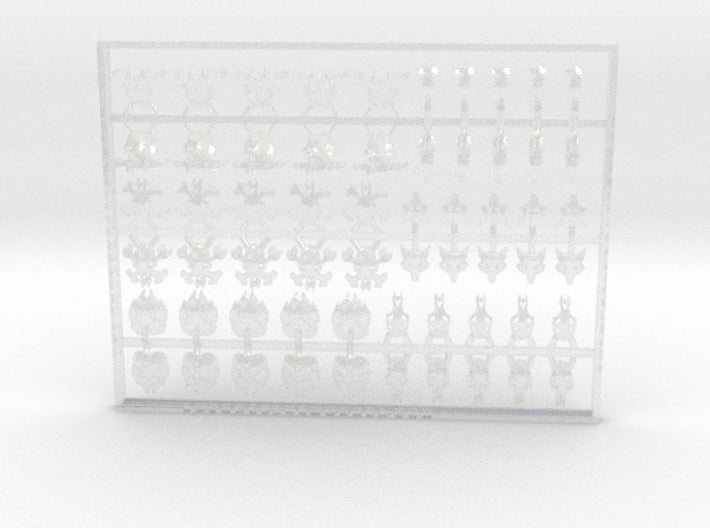 60x Wolf Mark Shoulder Insignias - Set:1 3d printed